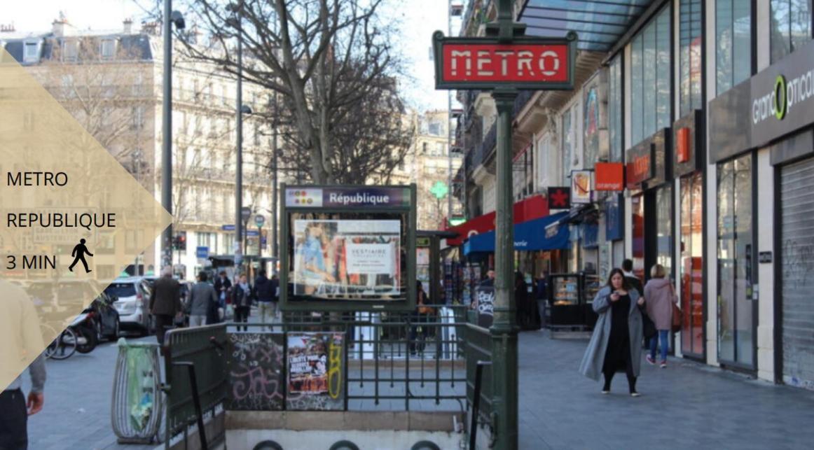 Appartement Contemporain Republique - Temple Paris Bagian luar foto